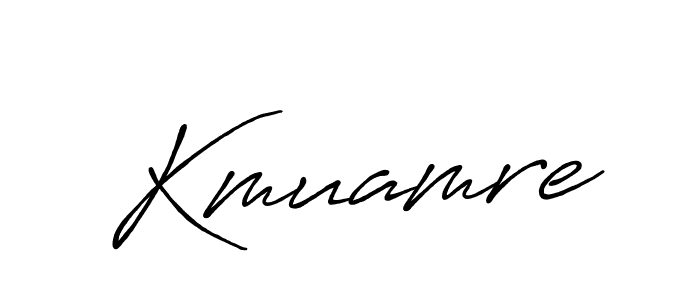 Make a short Kmuamre signature style. Manage your documents anywhere anytime using Antro_Vectra_Bolder. Create and add eSignatures, submit forms, share and send files easily. Kmuamre signature style 7 images and pictures png