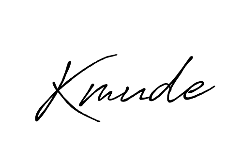 Create a beautiful signature design for name Kmude. With this signature (Antro_Vectra_Bolder) fonts, you can make a handwritten signature for free. Kmude signature style 7 images and pictures png
