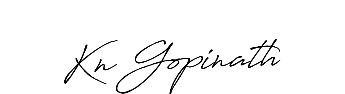 Kn Gopinath stylish signature style. Best Handwritten Sign (Antro_Vectra_Bolder) for my name. Handwritten Signature Collection Ideas for my name Kn Gopinath. Kn Gopinath signature style 7 images and pictures png