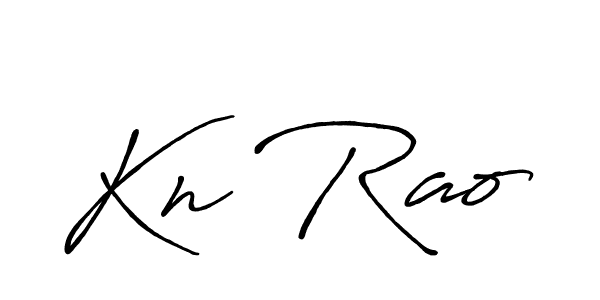 How to make Kn Rao name signature. Use Antro_Vectra_Bolder style for creating short signs online. This is the latest handwritten sign. Kn Rao signature style 7 images and pictures png