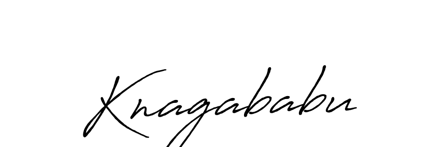 Design your own signature with our free online signature maker. With this signature software, you can create a handwritten (Antro_Vectra_Bolder) signature for name Knagababu. Knagababu signature style 7 images and pictures png