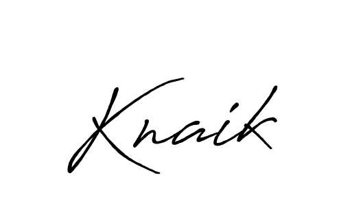Create a beautiful signature design for name Knaik. With this signature (Antro_Vectra_Bolder) fonts, you can make a handwritten signature for free. Knaik signature style 7 images and pictures png