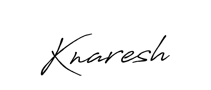 Also we have Knaresh name is the best signature style. Create professional handwritten signature collection using Antro_Vectra_Bolder autograph style. Knaresh signature style 7 images and pictures png