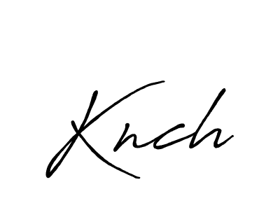 Make a beautiful signature design for name Knch. With this signature (Antro_Vectra_Bolder) style, you can create a handwritten signature for free. Knch signature style 7 images and pictures png