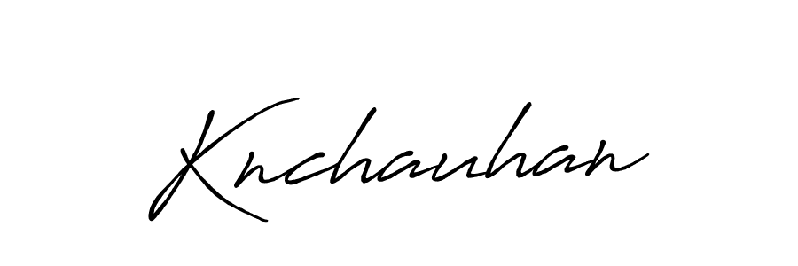 Design your own signature with our free online signature maker. With this signature software, you can create a handwritten (Antro_Vectra_Bolder) signature for name Knchauhan. Knchauhan signature style 7 images and pictures png