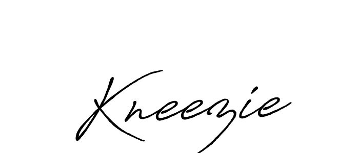 Create a beautiful signature design for name Kneezie. With this signature (Antro_Vectra_Bolder) fonts, you can make a handwritten signature for free. Kneezie signature style 7 images and pictures png