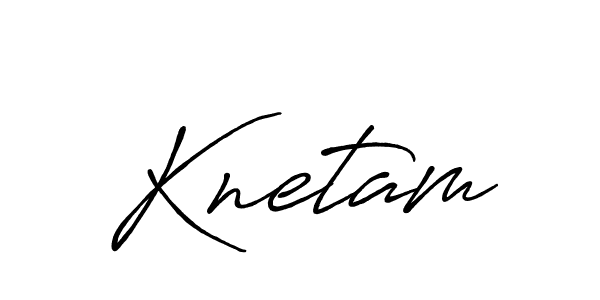 Design your own signature with our free online signature maker. With this signature software, you can create a handwritten (Antro_Vectra_Bolder) signature for name Knetam. Knetam signature style 7 images and pictures png
