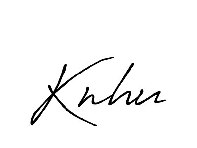 Make a beautiful signature design for name Knhu. With this signature (Antro_Vectra_Bolder) style, you can create a handwritten signature for free. Knhu signature style 7 images and pictures png