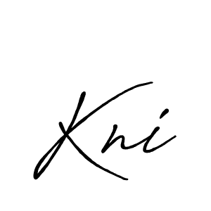 Also we have Kni name is the best signature style. Create professional handwritten signature collection using Antro_Vectra_Bolder autograph style. Kni signature style 7 images and pictures png