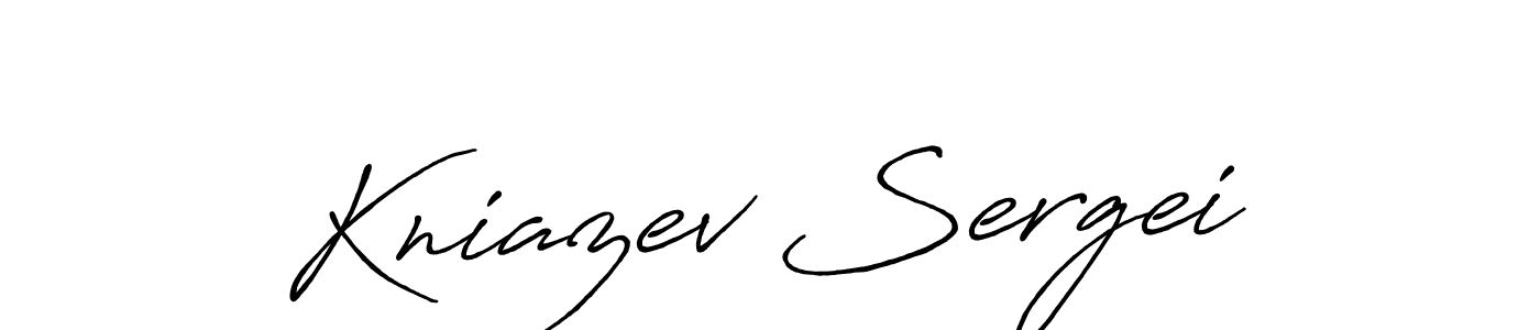 Use a signature maker to create a handwritten signature online. With this signature software, you can design (Antro_Vectra_Bolder) your own signature for name Kniazev Sergei. Kniazev Sergei signature style 7 images and pictures png