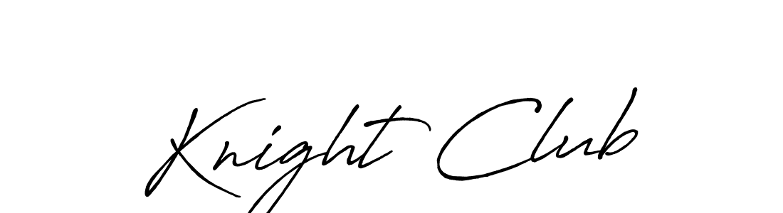 Make a beautiful signature design for name Knight Club. With this signature (Antro_Vectra_Bolder) style, you can create a handwritten signature for free. Knight Club signature style 7 images and pictures png