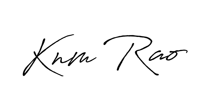 How to make Knm Rao signature? Antro_Vectra_Bolder is a professional autograph style. Create handwritten signature for Knm Rao name. Knm Rao signature style 7 images and pictures png