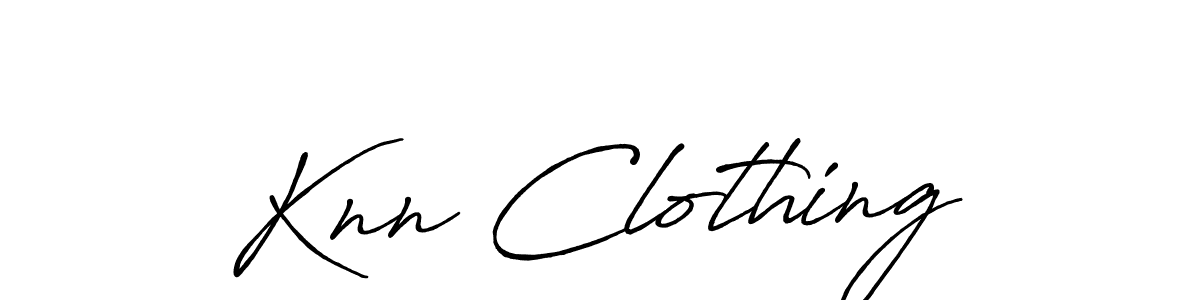 Make a beautiful signature design for name Knn Clothing. With this signature (Antro_Vectra_Bolder) style, you can create a handwritten signature for free. Knn Clothing signature style 7 images and pictures png