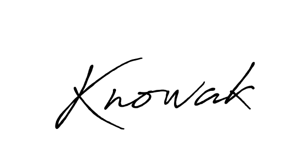 It looks lik you need a new signature style for name Knowak. Design unique handwritten (Antro_Vectra_Bolder) signature with our free signature maker in just a few clicks. Knowak signature style 7 images and pictures png