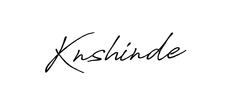 Make a beautiful signature design for name Knshinde. With this signature (Antro_Vectra_Bolder) style, you can create a handwritten signature for free. Knshinde signature style 7 images and pictures png