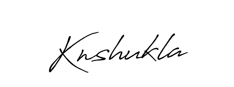 How to make Knshukla name signature. Use Antro_Vectra_Bolder style for creating short signs online. This is the latest handwritten sign. Knshukla signature style 7 images and pictures png