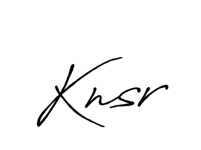 You should practise on your own different ways (Antro_Vectra_Bolder) to write your name (Knsr) in signature. don't let someone else do it for you. Knsr signature style 7 images and pictures png