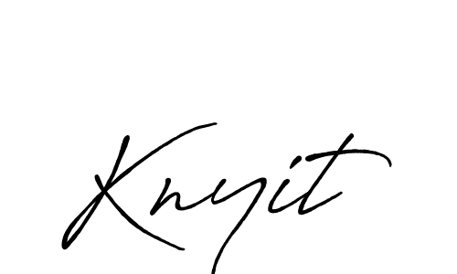 How to make Knyit name signature. Use Antro_Vectra_Bolder style for creating short signs online. This is the latest handwritten sign. Knyit signature style 7 images and pictures png