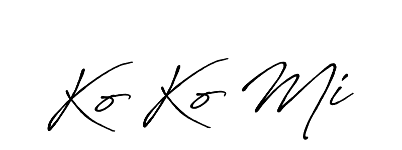 Also we have Ko Ko Mi name is the best signature style. Create professional handwritten signature collection using Antro_Vectra_Bolder autograph style. Ko Ko Mi signature style 7 images and pictures png