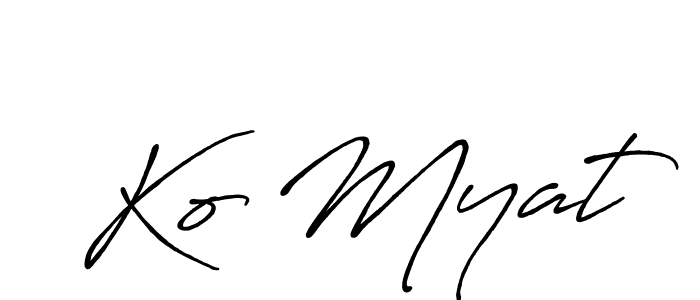 The best way (Antro_Vectra_Bolder) to make a short signature is to pick only two or three words in your name. The name Ko Myat include a total of six letters. For converting this name. Ko Myat signature style 7 images and pictures png