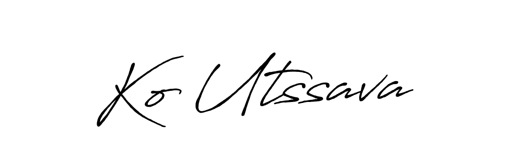 The best way (Antro_Vectra_Bolder) to make a short signature is to pick only two or three words in your name. The name Ko Utssava include a total of six letters. For converting this name. Ko Utssava signature style 7 images and pictures png