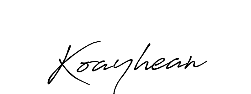 Once you've used our free online signature maker to create your best signature Antro_Vectra_Bolder style, it's time to enjoy all of the benefits that Koayhean name signing documents. Koayhean signature style 7 images and pictures png