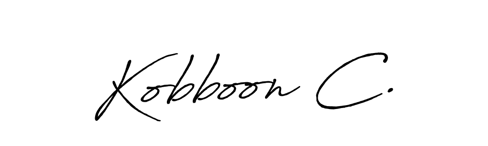 Once you've used our free online signature maker to create your best signature Antro_Vectra_Bolder style, it's time to enjoy all of the benefits that Kobboon C. name signing documents. Kobboon C. signature style 7 images and pictures png