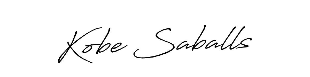 How to make Kobe Saballs signature? Antro_Vectra_Bolder is a professional autograph style. Create handwritten signature for Kobe Saballs name. Kobe Saballs signature style 7 images and pictures png