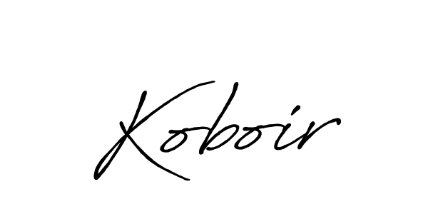 Design your own signature with our free online signature maker. With this signature software, you can create a handwritten (Antro_Vectra_Bolder) signature for name Koboir. Koboir signature style 7 images and pictures png