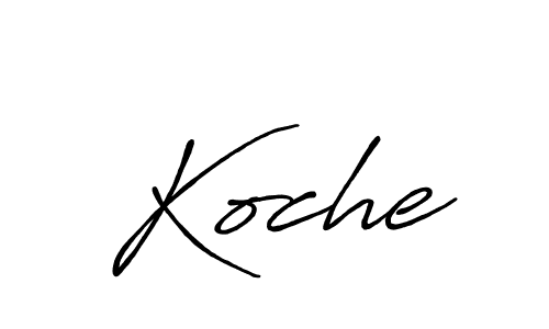 Once you've used our free online signature maker to create your best signature Antro_Vectra_Bolder style, it's time to enjoy all of the benefits that Koche name signing documents. Koche signature style 7 images and pictures png