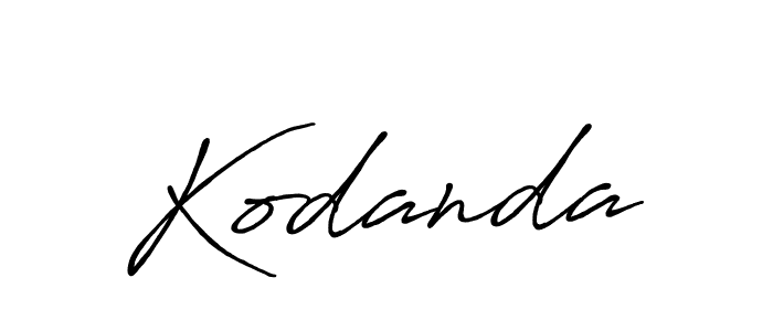 Design your own signature with our free online signature maker. With this signature software, you can create a handwritten (Antro_Vectra_Bolder) signature for name Kodanda. Kodanda signature style 7 images and pictures png