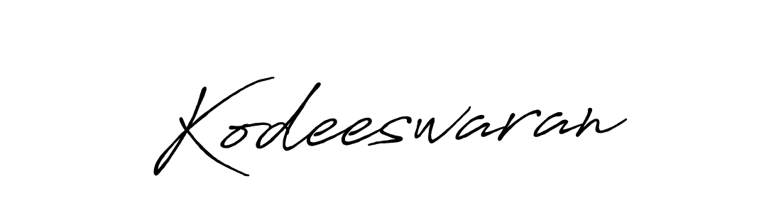 Use a signature maker to create a handwritten signature online. With this signature software, you can design (Antro_Vectra_Bolder) your own signature for name Kodeeswaran. Kodeeswaran signature style 7 images and pictures png