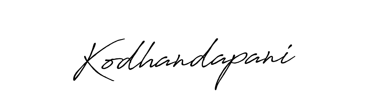 Design your own signature with our free online signature maker. With this signature software, you can create a handwritten (Antro_Vectra_Bolder) signature for name Kodhandapani. Kodhandapani signature style 7 images and pictures png