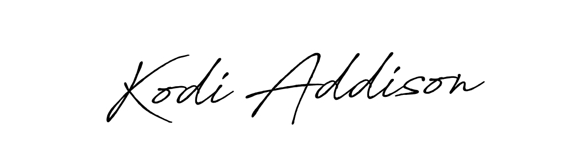 The best way (Antro_Vectra_Bolder) to make a short signature is to pick only two or three words in your name. The name Kodi Addison include a total of six letters. For converting this name. Kodi Addison signature style 7 images and pictures png