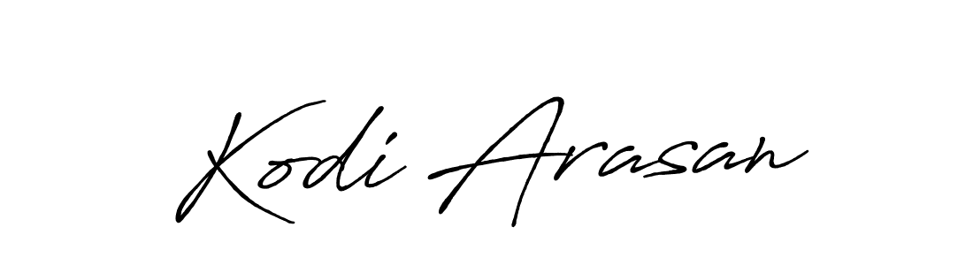 The best way (Antro_Vectra_Bolder) to make a short signature is to pick only two or three words in your name. The name Kodi Arasan include a total of six letters. For converting this name. Kodi Arasan signature style 7 images and pictures png