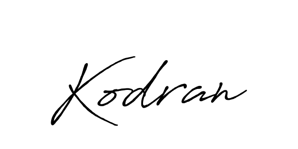 Once you've used our free online signature maker to create your best signature Antro_Vectra_Bolder style, it's time to enjoy all of the benefits that Kodran name signing documents. Kodran signature style 7 images and pictures png