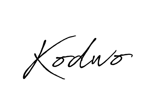 Make a beautiful signature design for name Kodwo. With this signature (Antro_Vectra_Bolder) style, you can create a handwritten signature for free. Kodwo signature style 7 images and pictures png