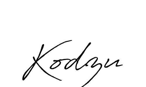 Create a beautiful signature design for name Kodzu. With this signature (Antro_Vectra_Bolder) fonts, you can make a handwritten signature for free. Kodzu signature style 7 images and pictures png