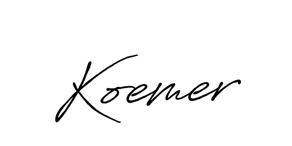 if you are searching for the best signature style for your name Koemer. so please give up your signature search. here we have designed multiple signature styles  using Antro_Vectra_Bolder. Koemer signature style 7 images and pictures png