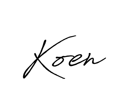 Make a short Koen signature style. Manage your documents anywhere anytime using Antro_Vectra_Bolder. Create and add eSignatures, submit forms, share and send files easily. Koen signature style 7 images and pictures png