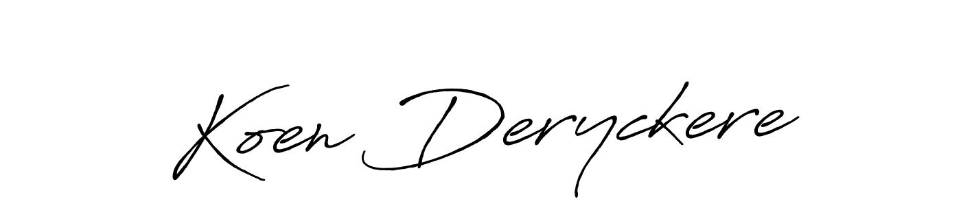 It looks lik you need a new signature style for name Koen Deryckere. Design unique handwritten (Antro_Vectra_Bolder) signature with our free signature maker in just a few clicks. Koen Deryckere signature style 7 images and pictures png