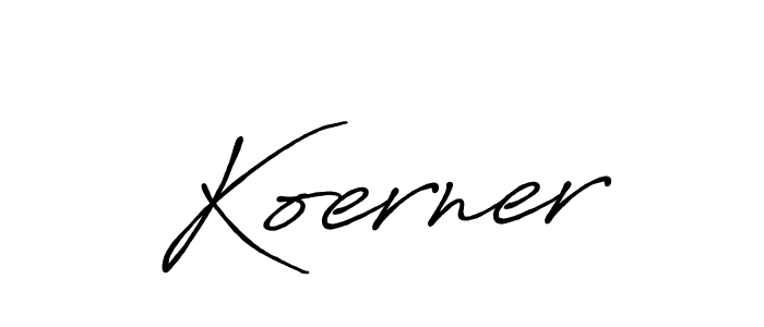 How to make Koerner name signature. Use Antro_Vectra_Bolder style for creating short signs online. This is the latest handwritten sign. Koerner signature style 7 images and pictures png