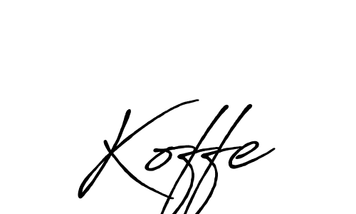 Best and Professional Signature Style for Koffe. Antro_Vectra_Bolder Best Signature Style Collection. Koffe signature style 7 images and pictures png