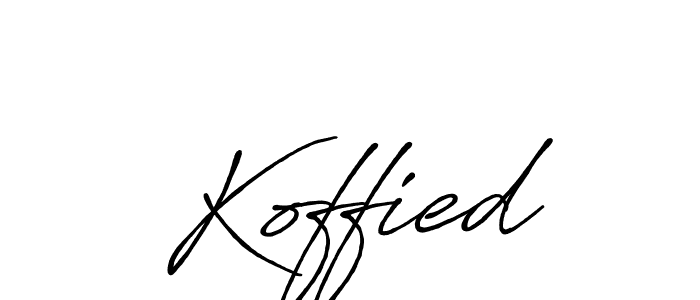 This is the best signature style for the Koffied name. Also you like these signature font (Antro_Vectra_Bolder). Mix name signature. Koffied signature style 7 images and pictures png