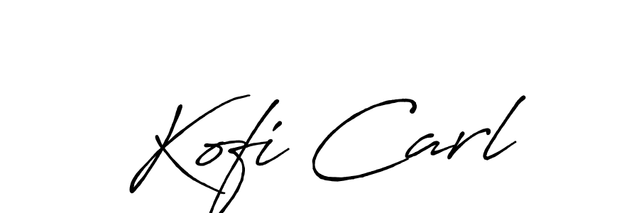 Design your own signature with our free online signature maker. With this signature software, you can create a handwritten (Antro_Vectra_Bolder) signature for name Kofi Carl. Kofi Carl signature style 7 images and pictures png