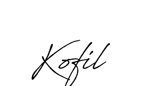 Best and Professional Signature Style for Kofil. Antro_Vectra_Bolder Best Signature Style Collection. Kofil signature style 7 images and pictures png