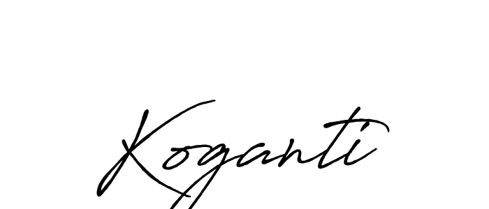 Once you've used our free online signature maker to create your best signature Antro_Vectra_Bolder style, it's time to enjoy all of the benefits that Koganti name signing documents. Koganti signature style 7 images and pictures png