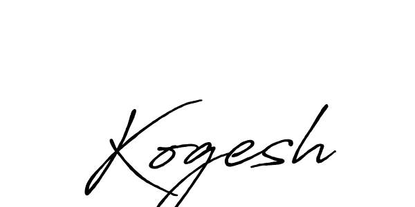 The best way (Antro_Vectra_Bolder) to make a short signature is to pick only two or three words in your name. The name Kogesh include a total of six letters. For converting this name. Kogesh signature style 7 images and pictures png