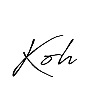 How to Draw Koh signature style? Antro_Vectra_Bolder is a latest design signature styles for name Koh. Koh signature style 7 images and pictures png