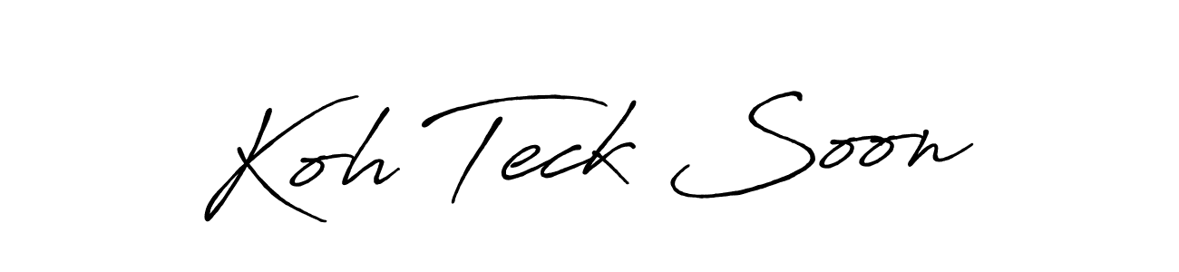 if you are searching for the best signature style for your name Koh Teck Soon. so please give up your signature search. here we have designed multiple signature styles  using Antro_Vectra_Bolder. Koh Teck Soon signature style 7 images and pictures png